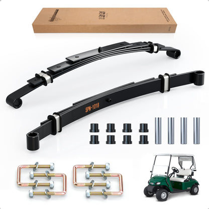 Golf Cart Heavy Duty Rear Leaf Spring Kit - 4-leaf Spring for EZGO TXT 1995-2013