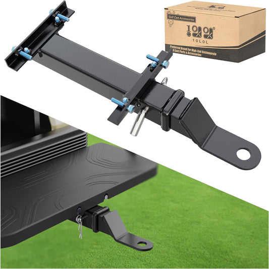 Heavy Duty Golf Cart Trailer Hitch Kit with 2" Receiver for Yamaha, EZGO, Club Car - Easy Installation