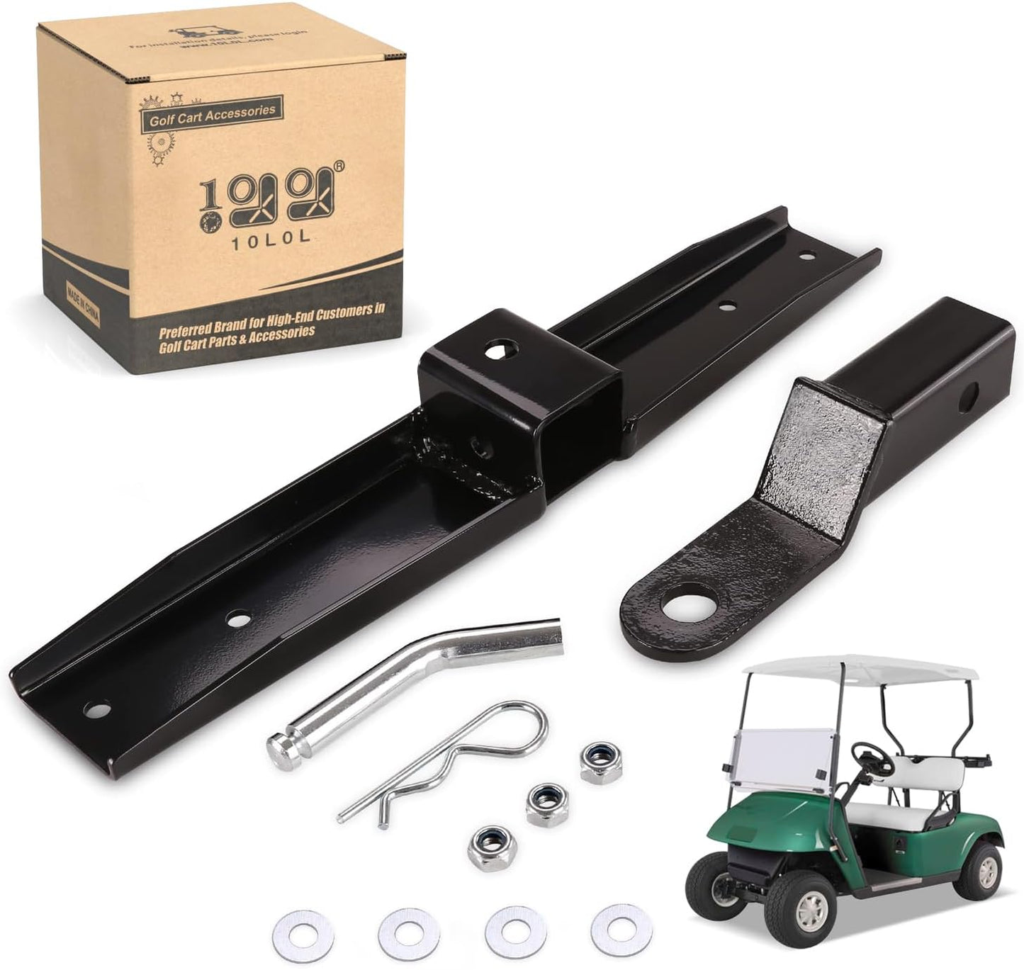Golf Cart Trailer Hitch and Receiver for EZGO TXT & Medalist 1995-2013