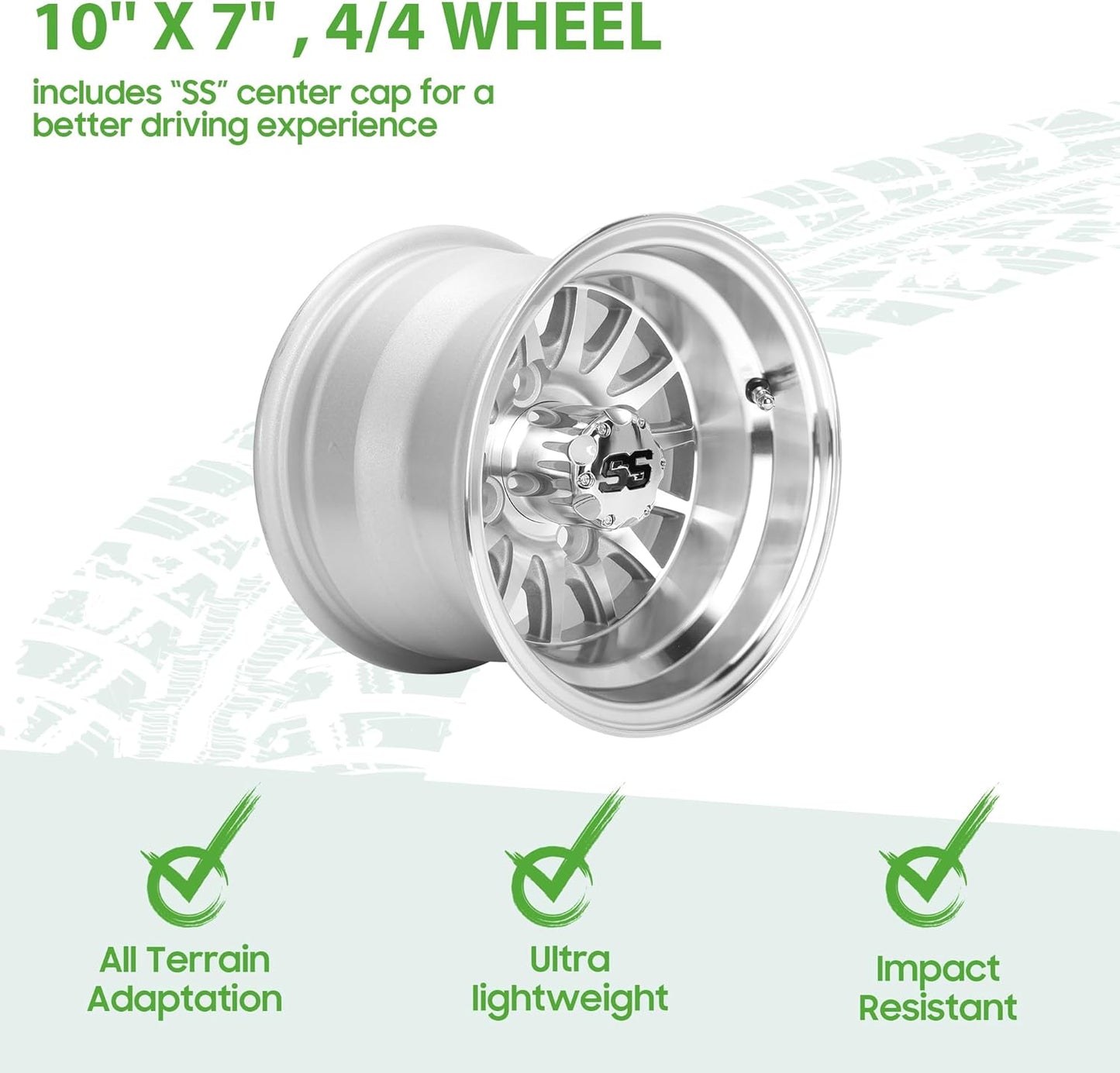10 Inch SS Golf Cart Rims