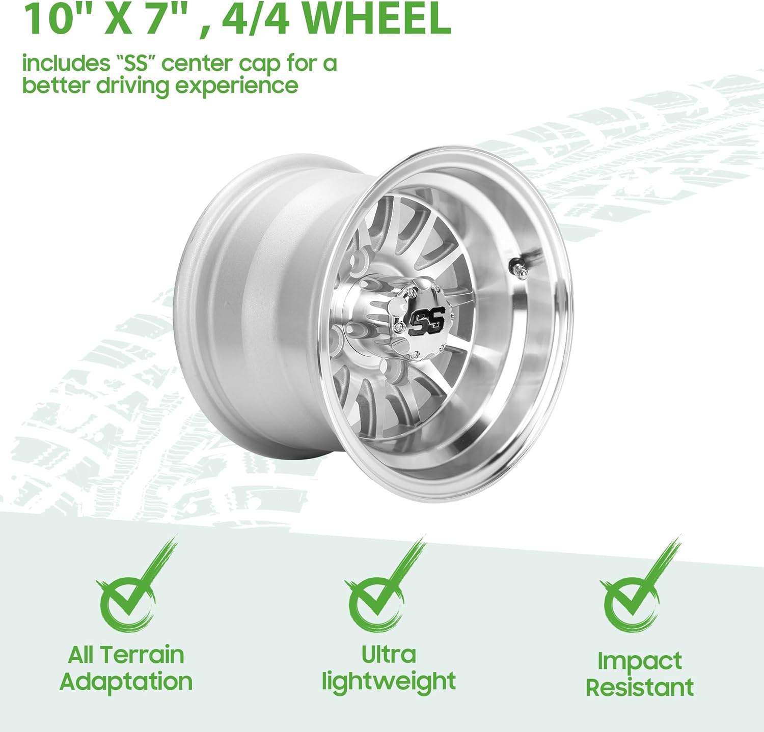 10 Inch SS Golf Cart Rims