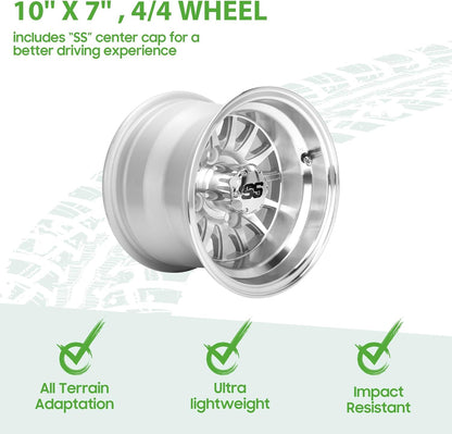 10 Inch SS Golf Cart Rims