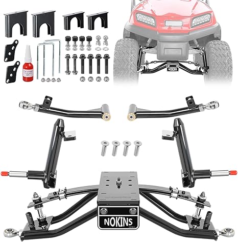 NOKINS 6" A-Arm Lift Kit for Club Car Precedent, Tempo & Onward (2004-Up) | Electric & Gas Golf Cart Lift Kit w/ Steering Stop Design
