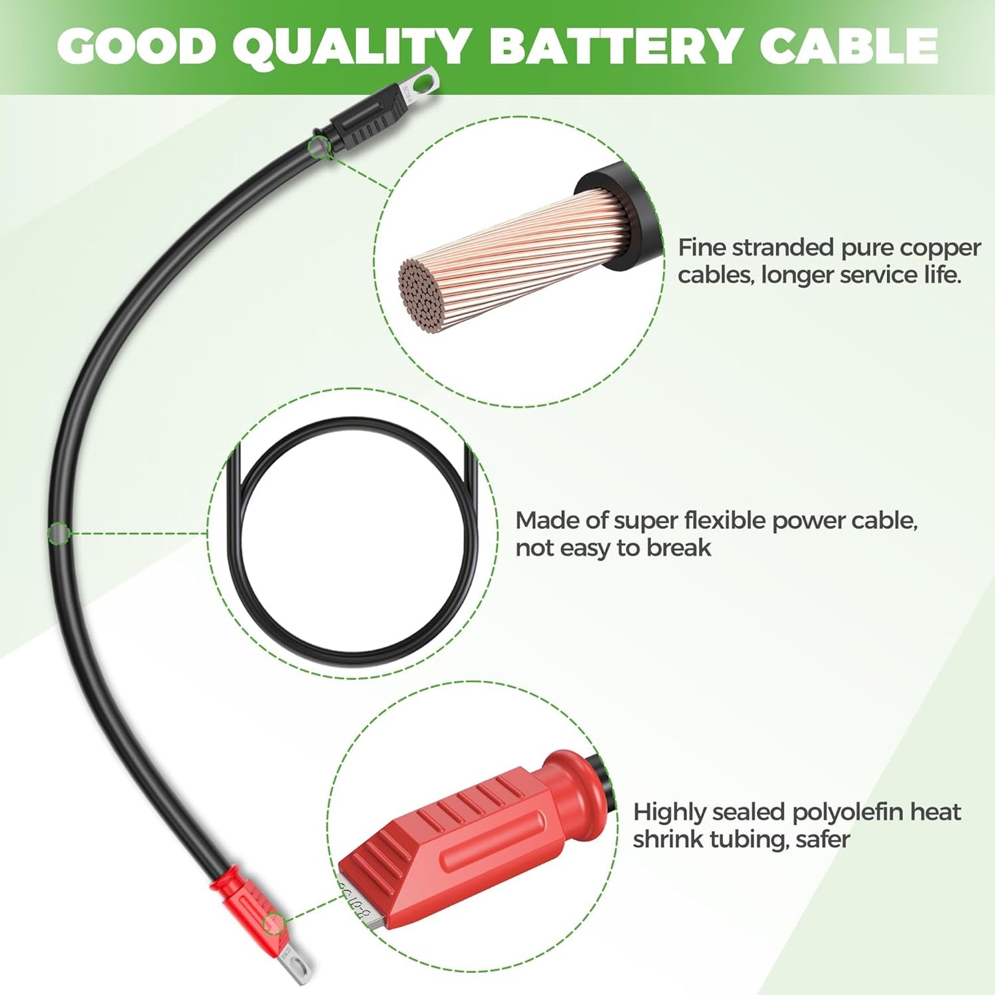 Yamaha G22 48V Golf Cart Battery Cable