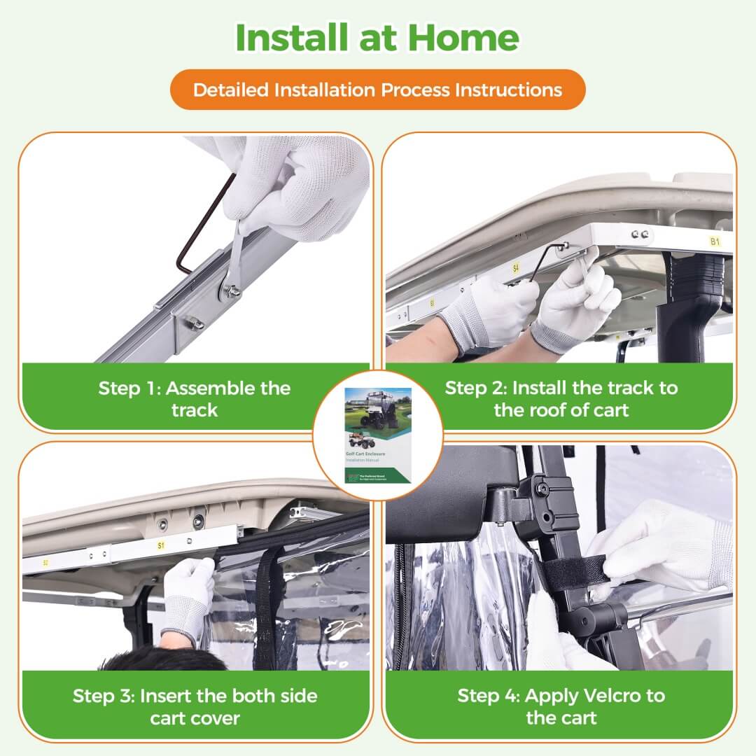 Golf Cart Track Enclosures for Yamaha G29