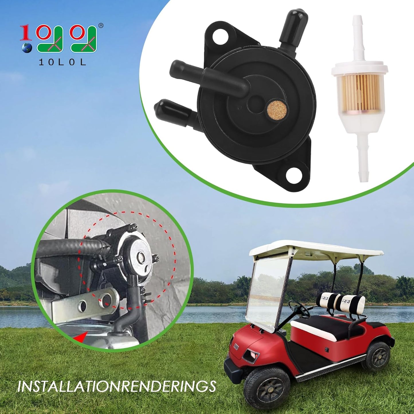 Yamaha golf cart fuel pump
