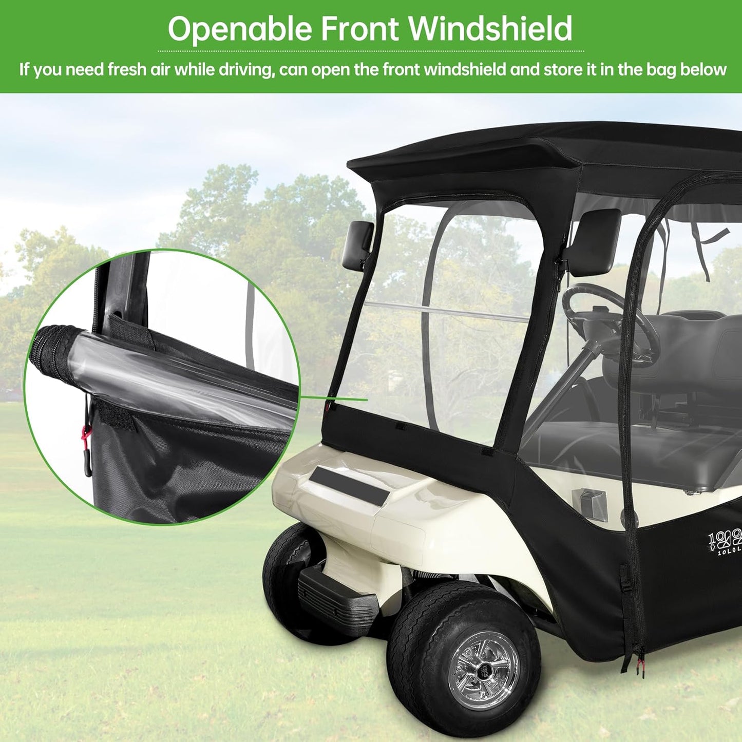 Openable Front Windshield