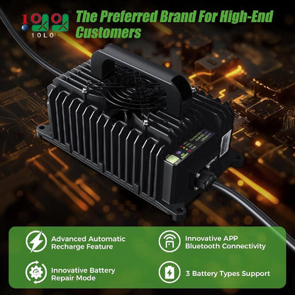 10L0L 15 Amp Golf Cart Charger for Club Car DS Precedent