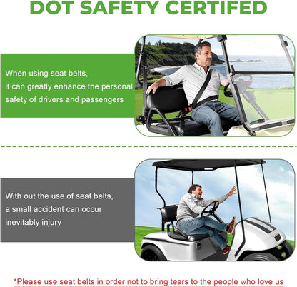 DOT Certified Golf Cart Seat Belt