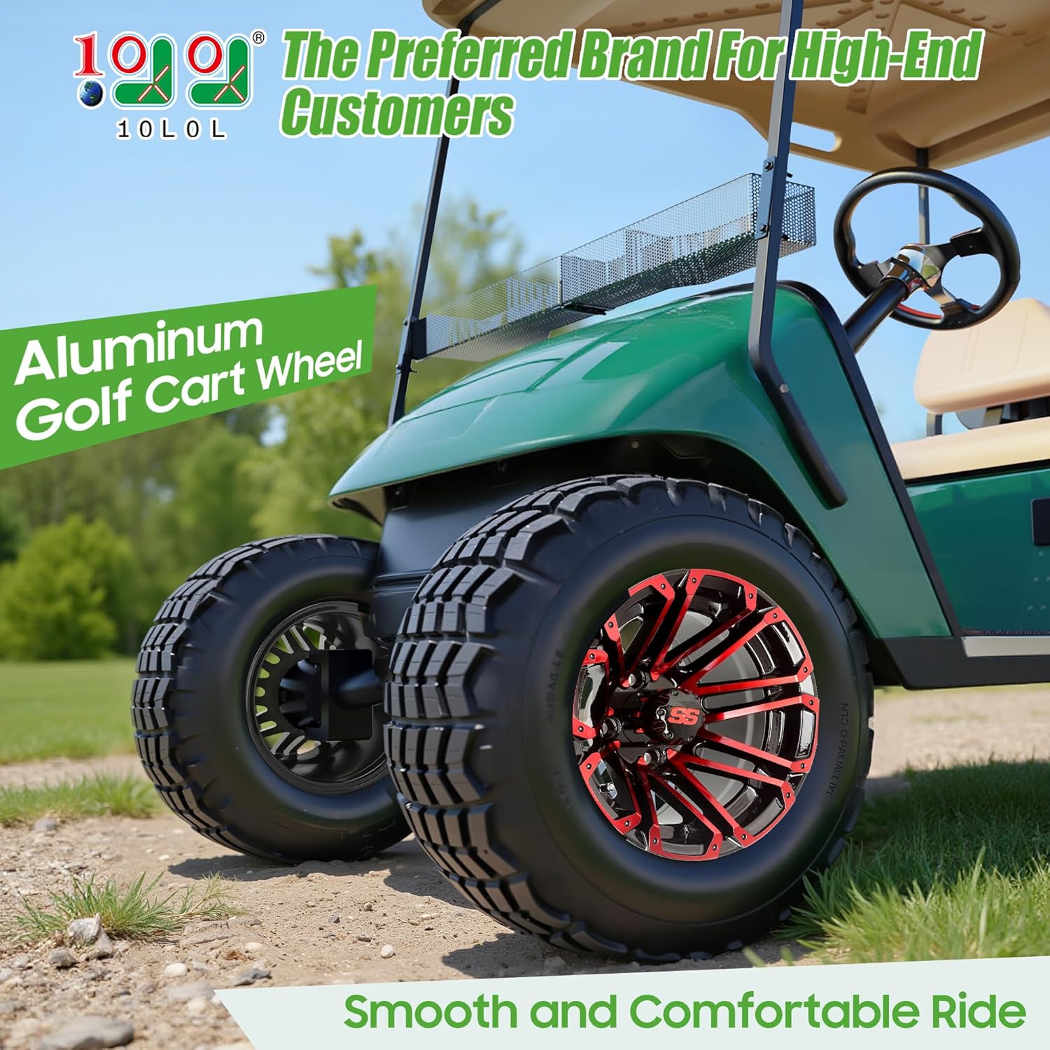 12 Inch Yamaha Club Car EZGO Golf Cart SS Rims