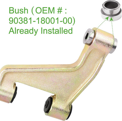 10L0L Set of 2 Golf Cart Front Lower Control Arm with Bushing Kit