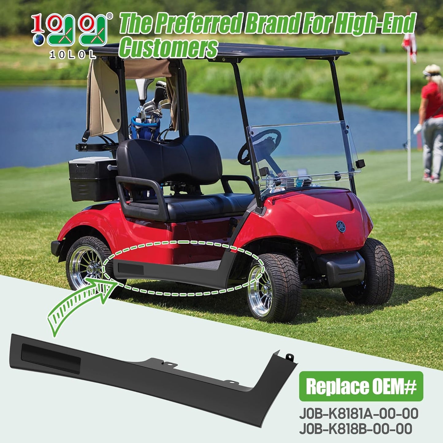 10L0L Golf Cart Rocker Panels for Yamaha