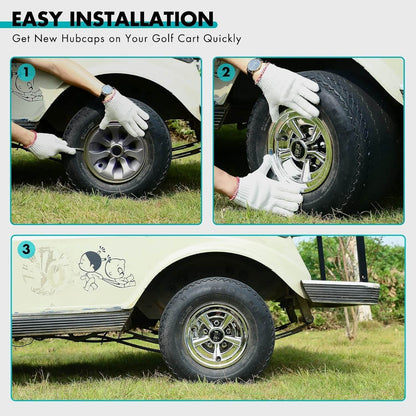 10L0L Golf Cart Wheel Covers Hub Caps