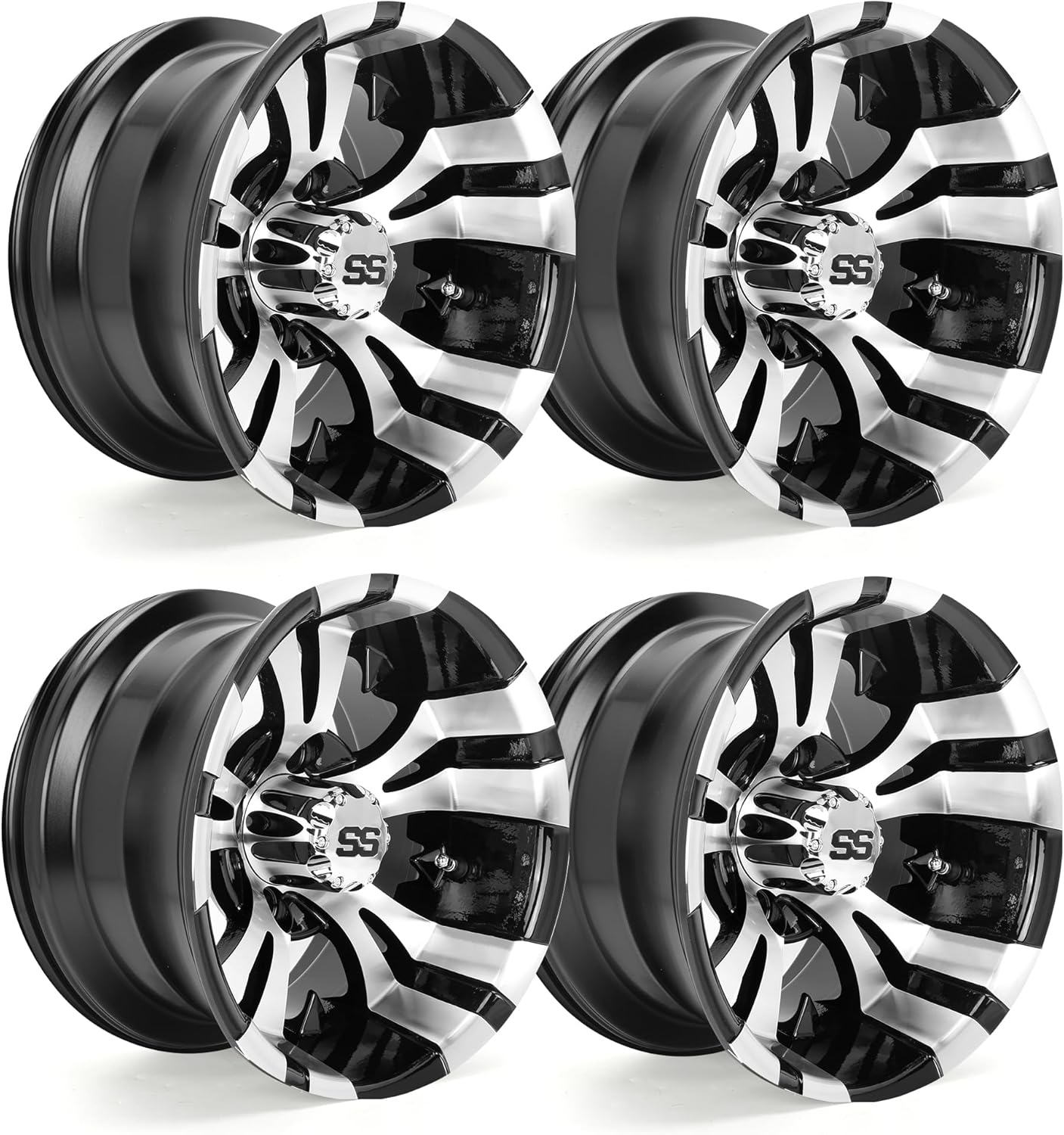 Golf Cart Aluminum Wheels - Upgrade Set of 4