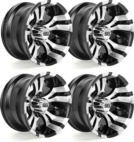 Golf Cart Aluminum Wheels - Upgrade Set of 4