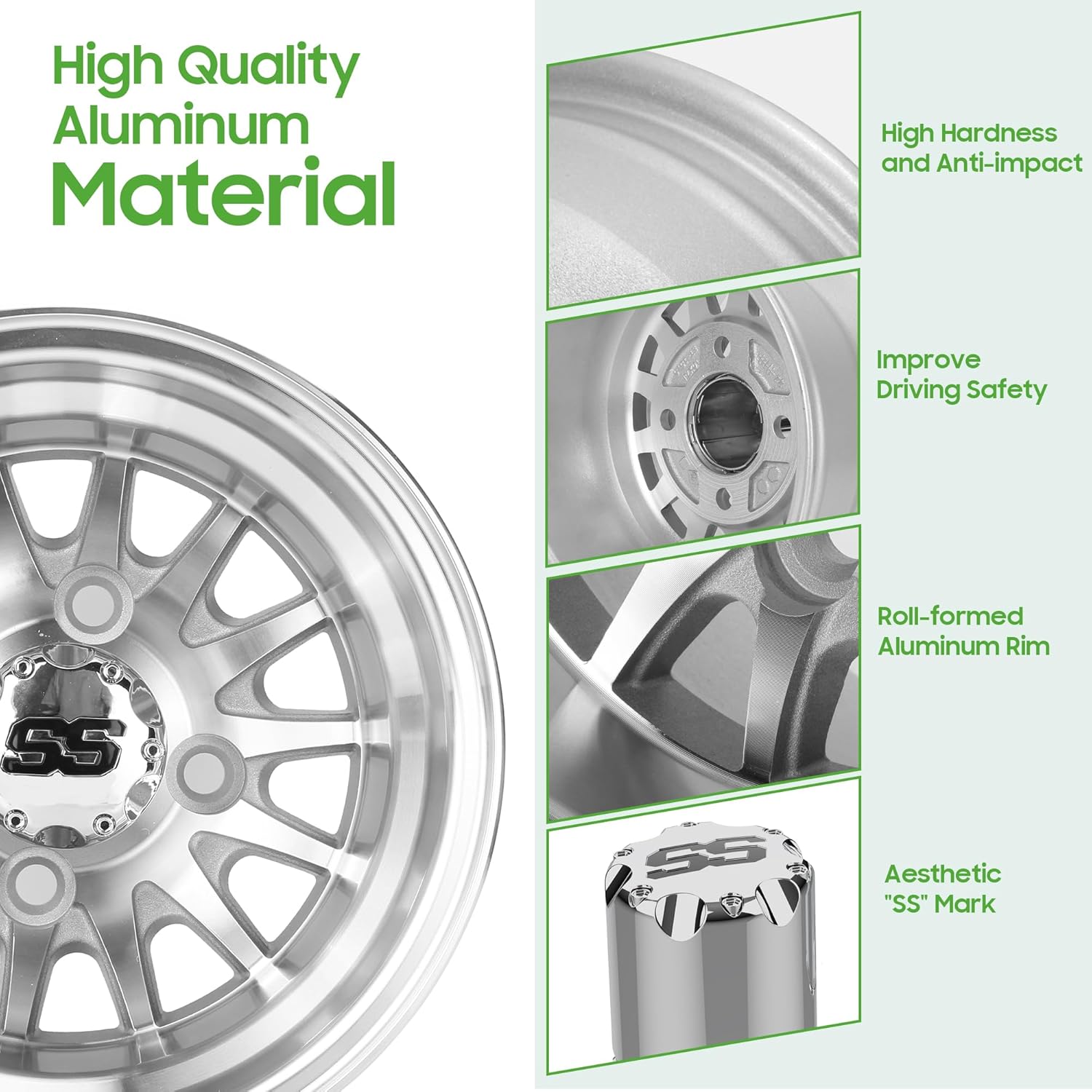 Aluminum Golf Cart Wheel Rims