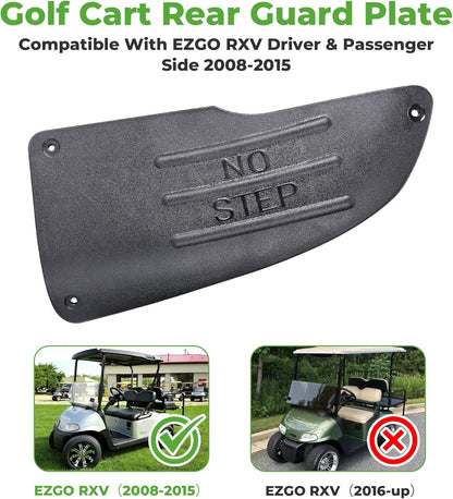 10L0L Golf Cart Rear Side Guard Set