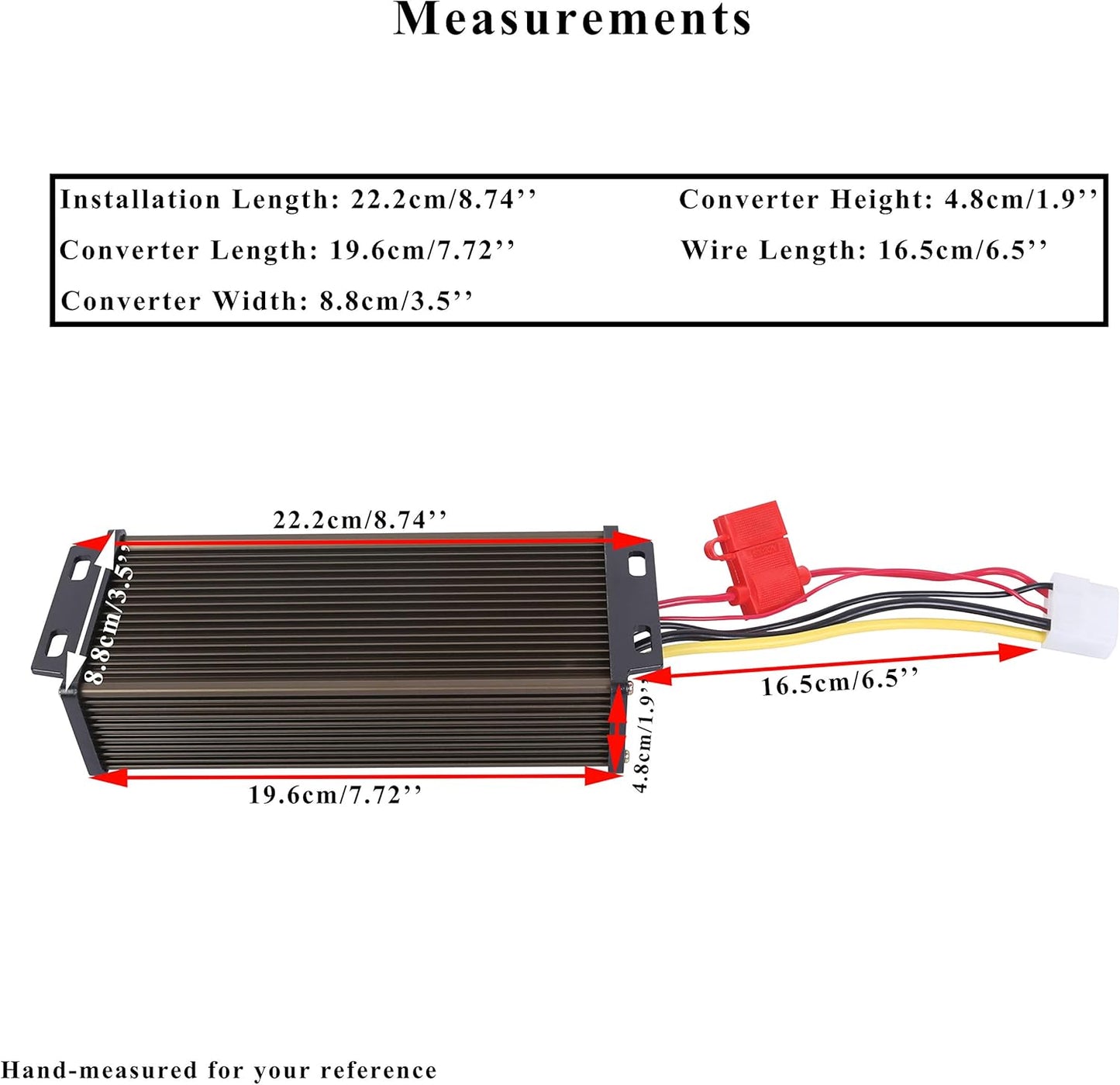 Pro Chaser 72V/60V/48V to 12V DC Converter – 30A 360W Voltage Reducer for Golf Carts & Accessories