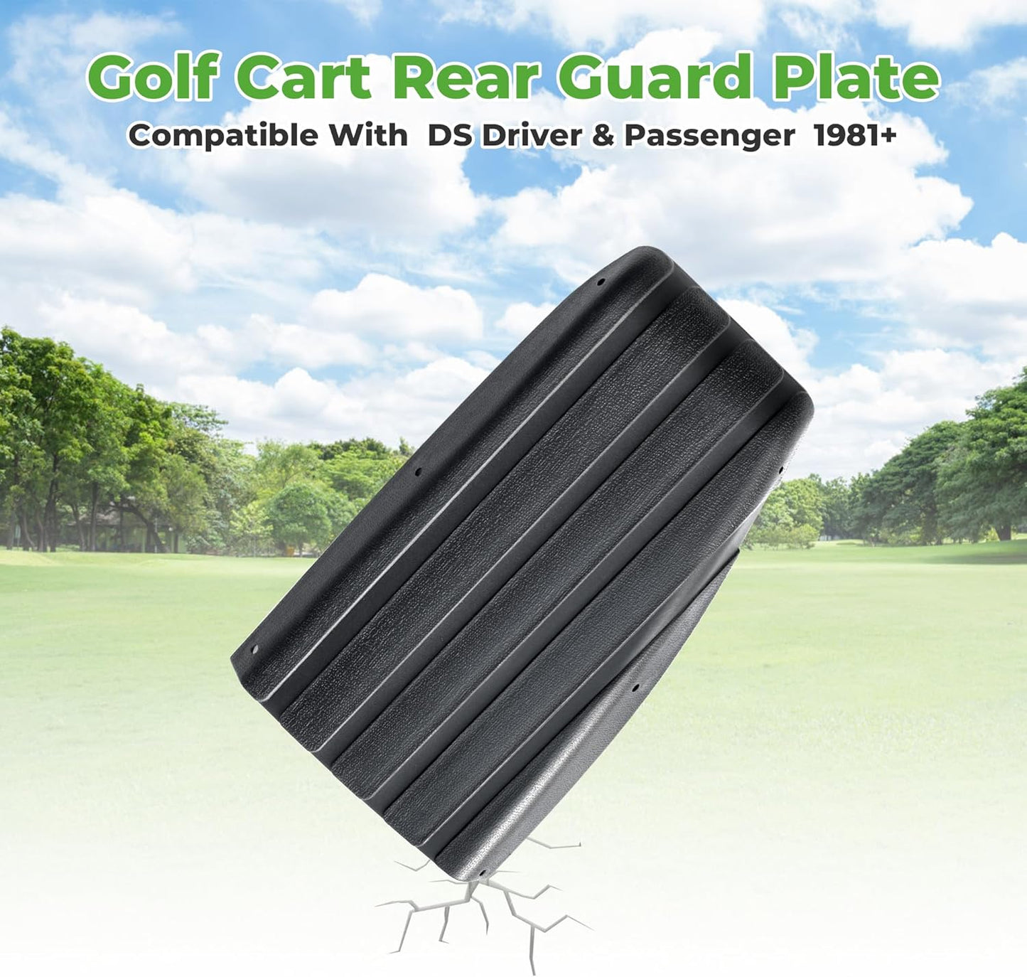 Golf Cart Rear Guard Plate Compatible With Club Car DS Driver & Passenger 1981+