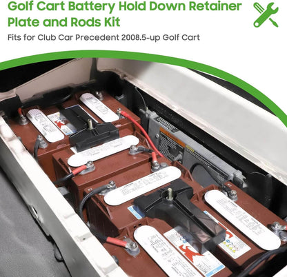 Golf Cart Battery Hold Down Rods Kit for Club Car Precedent Electric