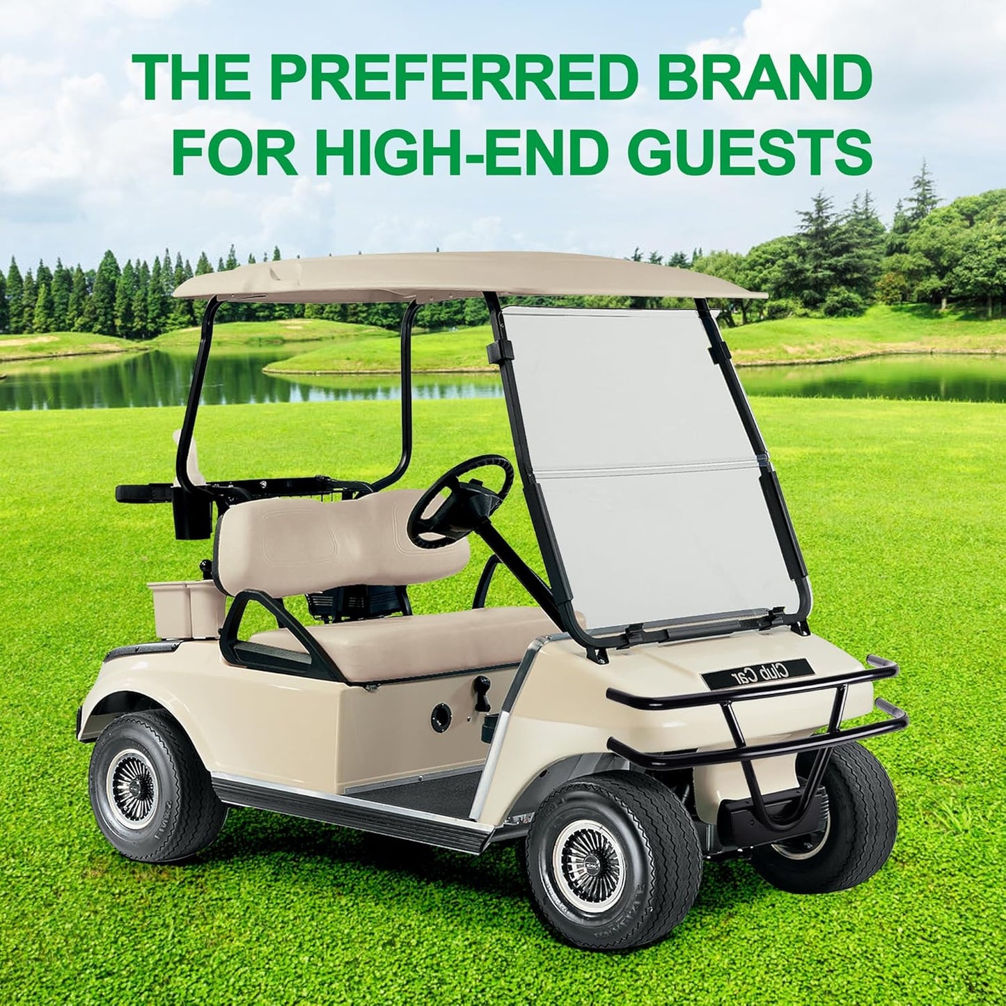 10L0L Golf Cart Front Brush Guard Tubular Bumper