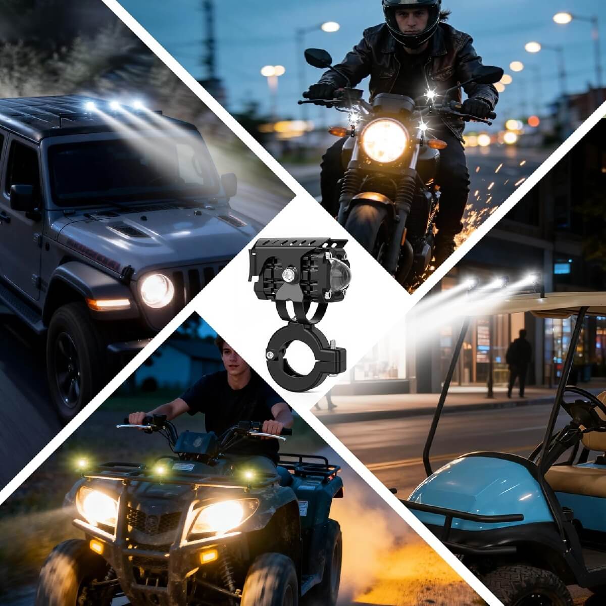 Universal 5000 Lumens Spot Flood Combo Light