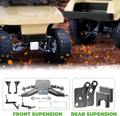 6" Double A-Arm Golf Cart Lift Kit for Club Car DS Electric/Gas Golf Cart,Heavy Duty Strength Steel