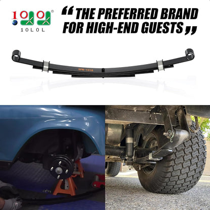 Golf Cart Heavy Duty Rear Leaf Spring Kit - 4-leaf Spring for EZGO TXT 1995-2013