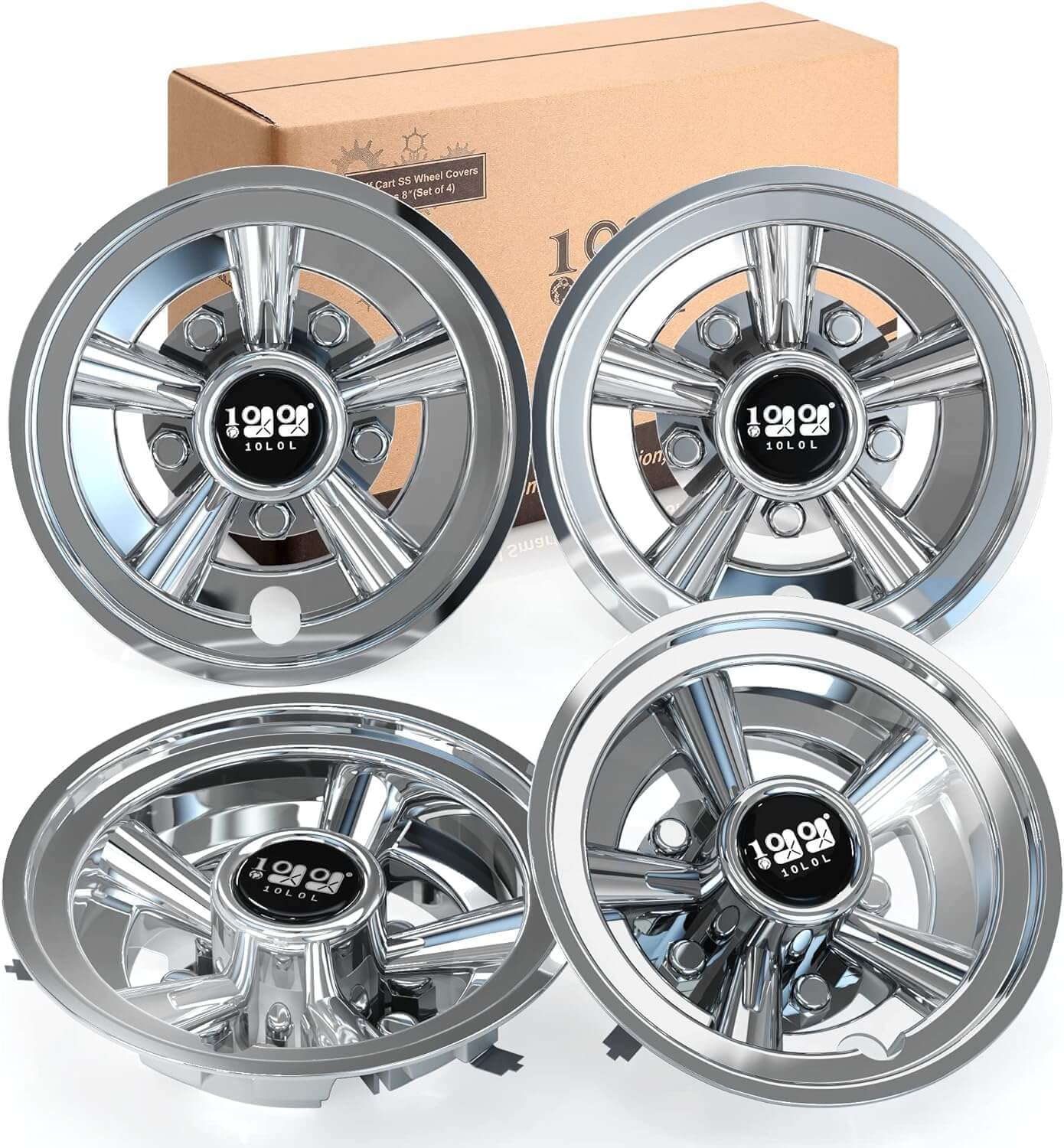 10L0L Golf Cart Wheel Covers Hub Caps