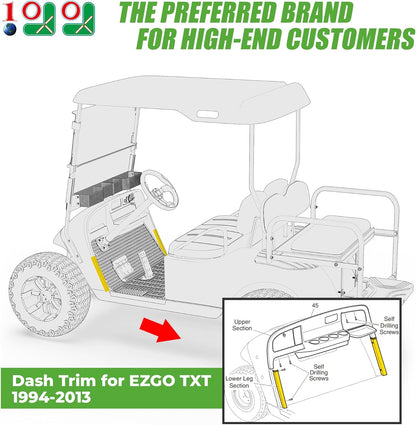 10L0L Golf Cart Front Driver & Passenger Side Guard Set