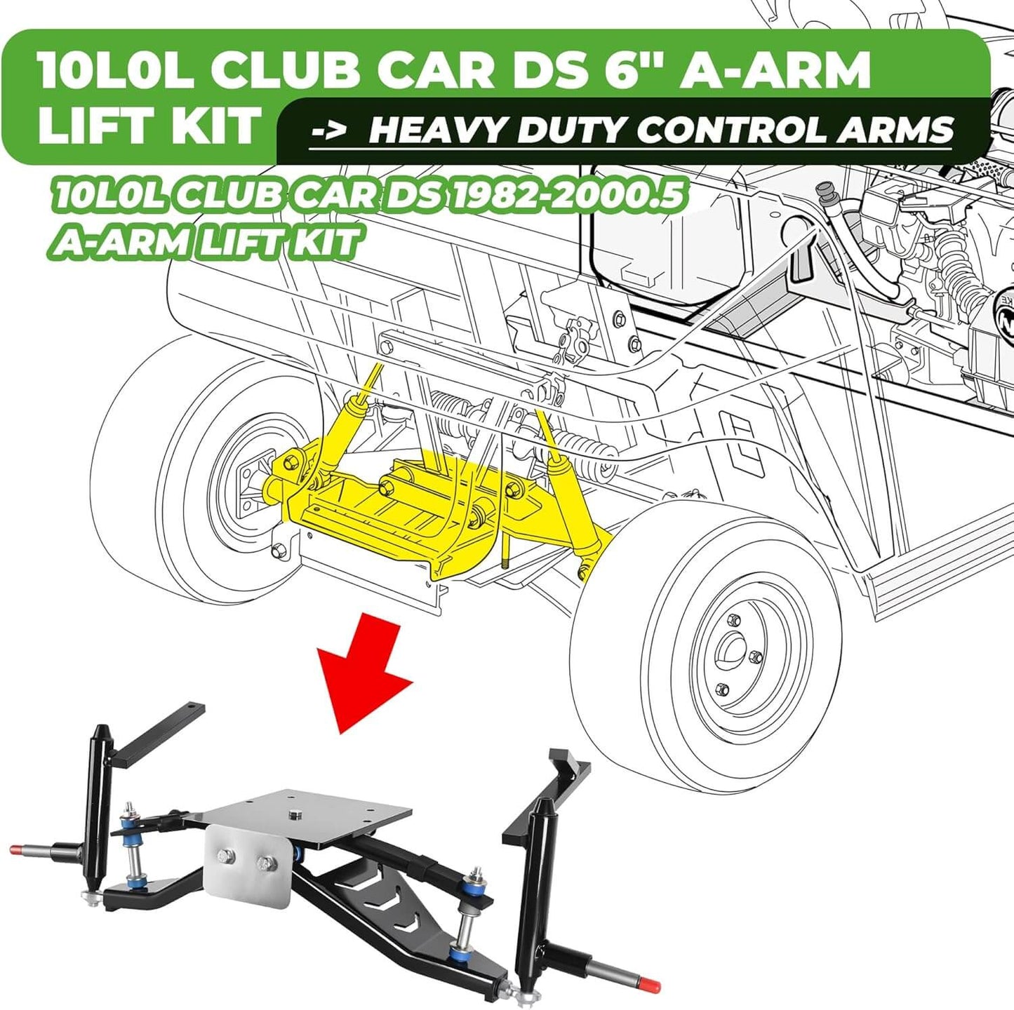 Applicable to Club Car DS 1982-2003