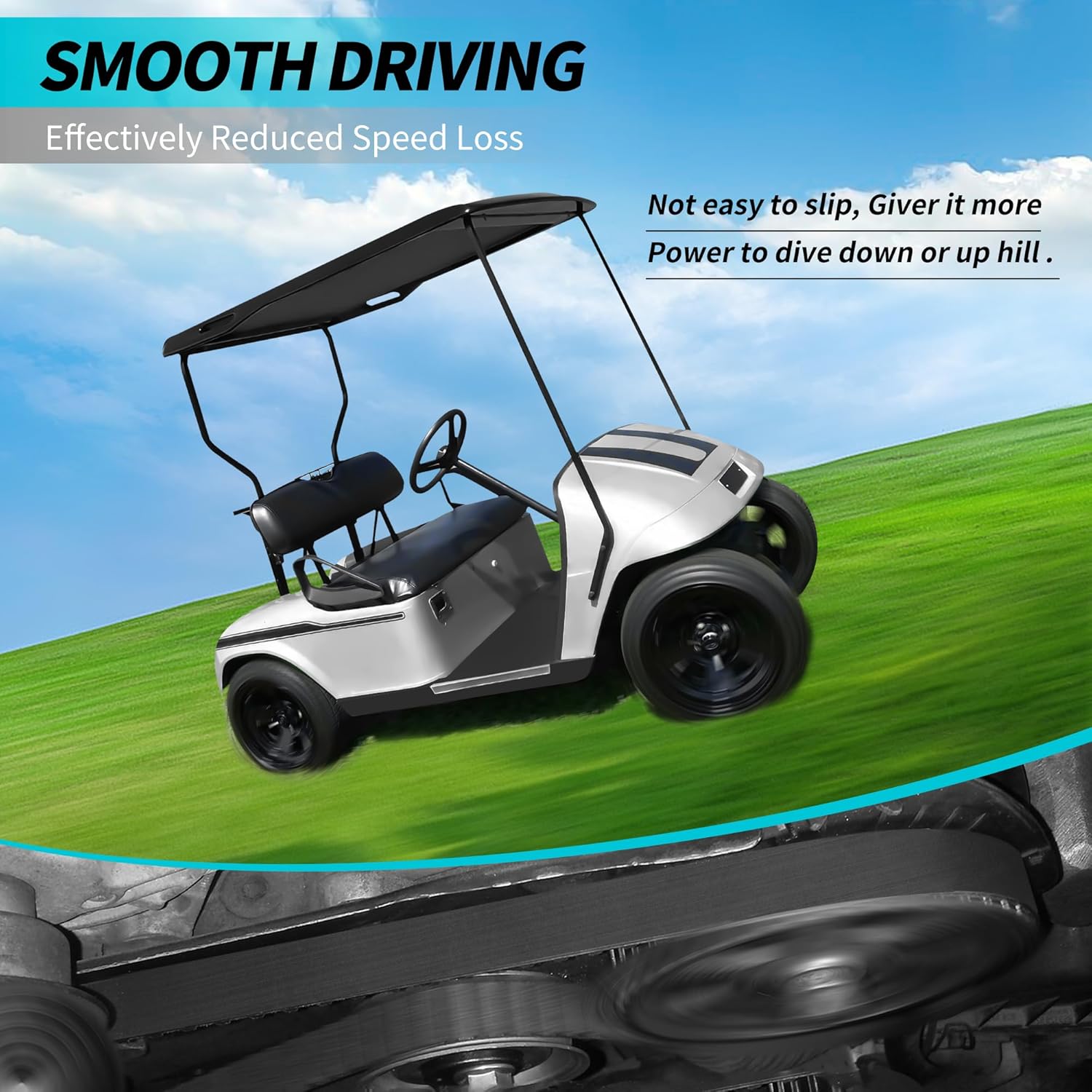 EZGO Golf Cart Drive Belt - Kawasaki Gas Models