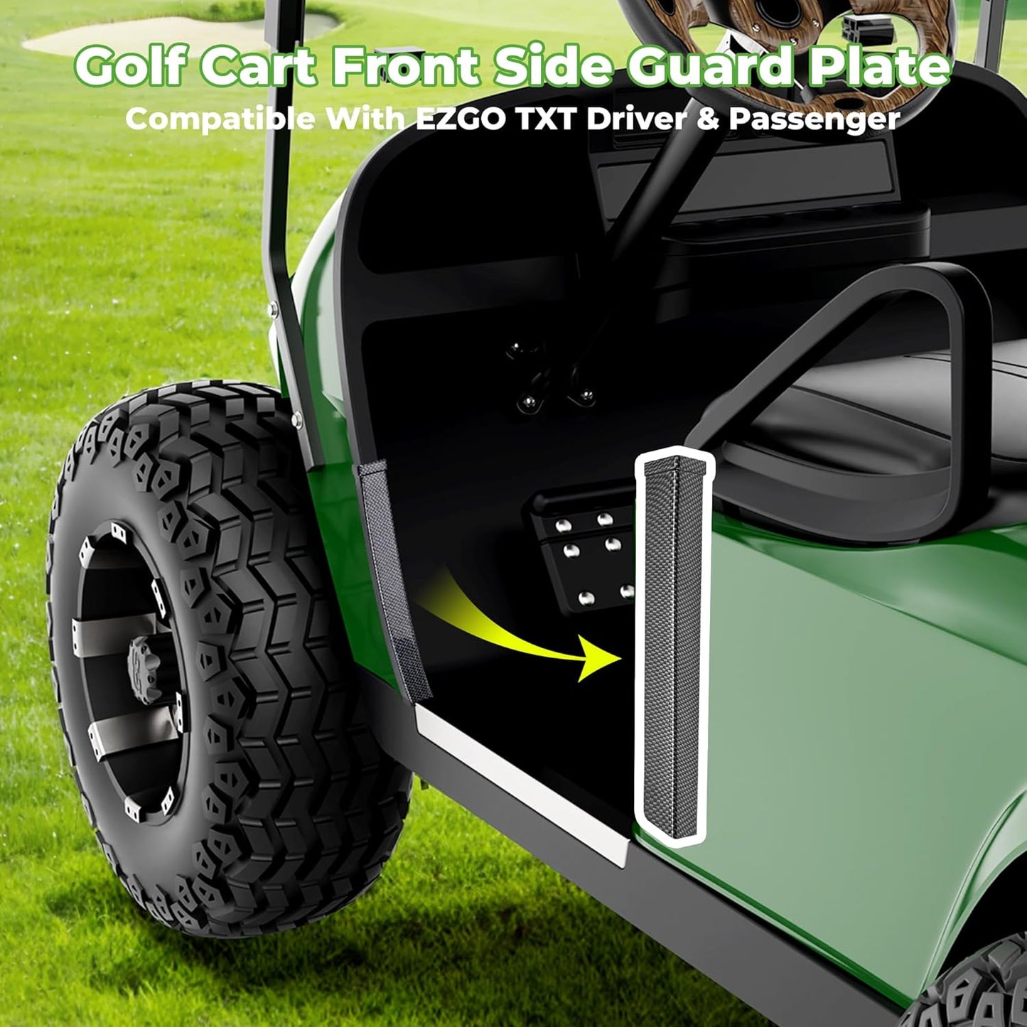 Golf Cart Front Side Guard Set for EZGO TXT