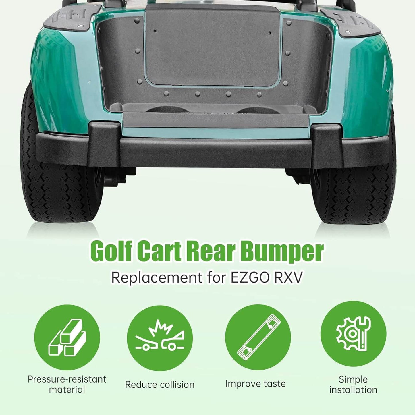 Golf Cart Rear Bumper for EZGO RXV