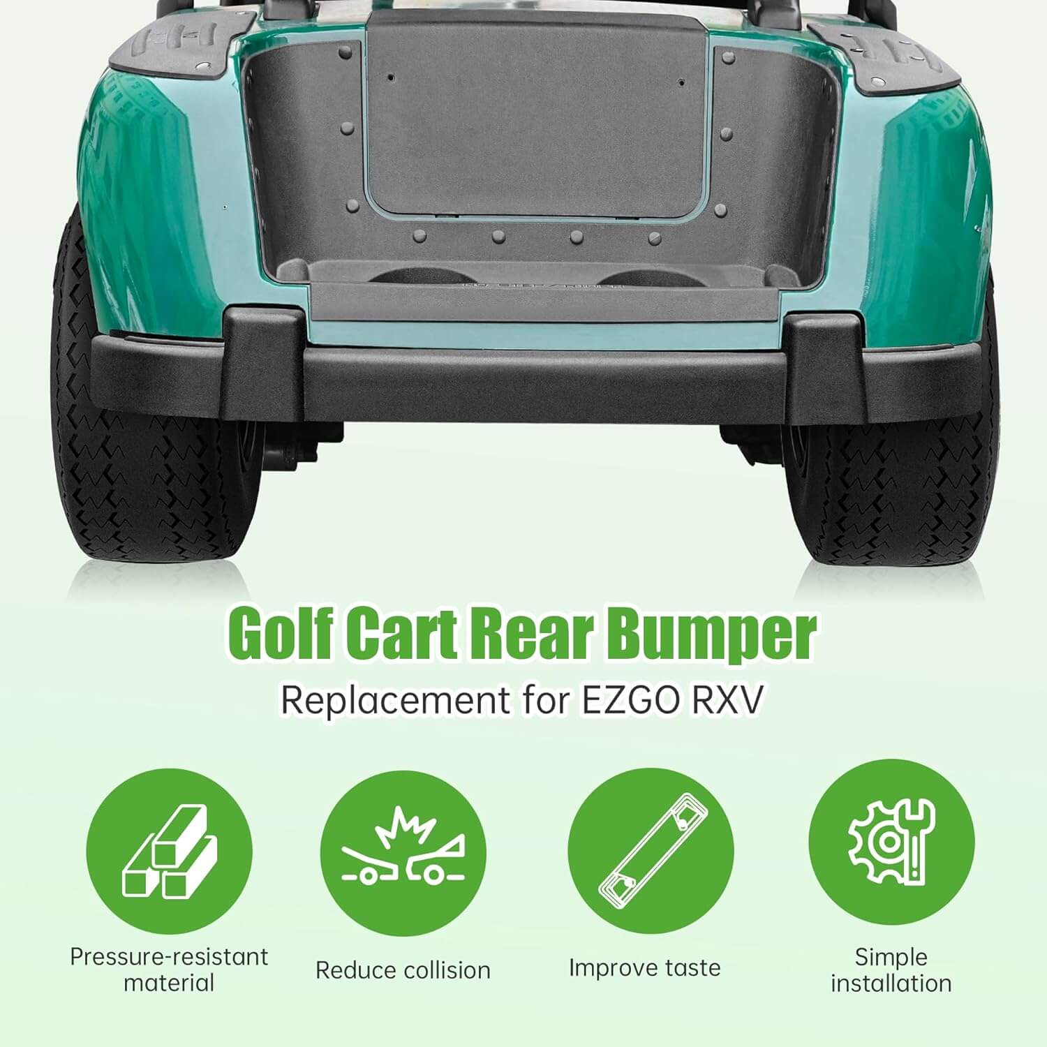 Golf Cart Rear Bumper for EZGO RXV