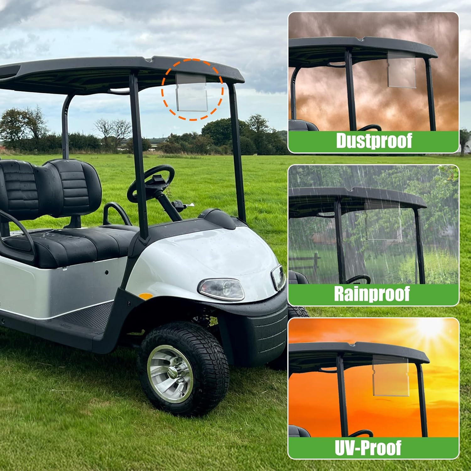 EZGO RXV Message Holder (2008-Up)