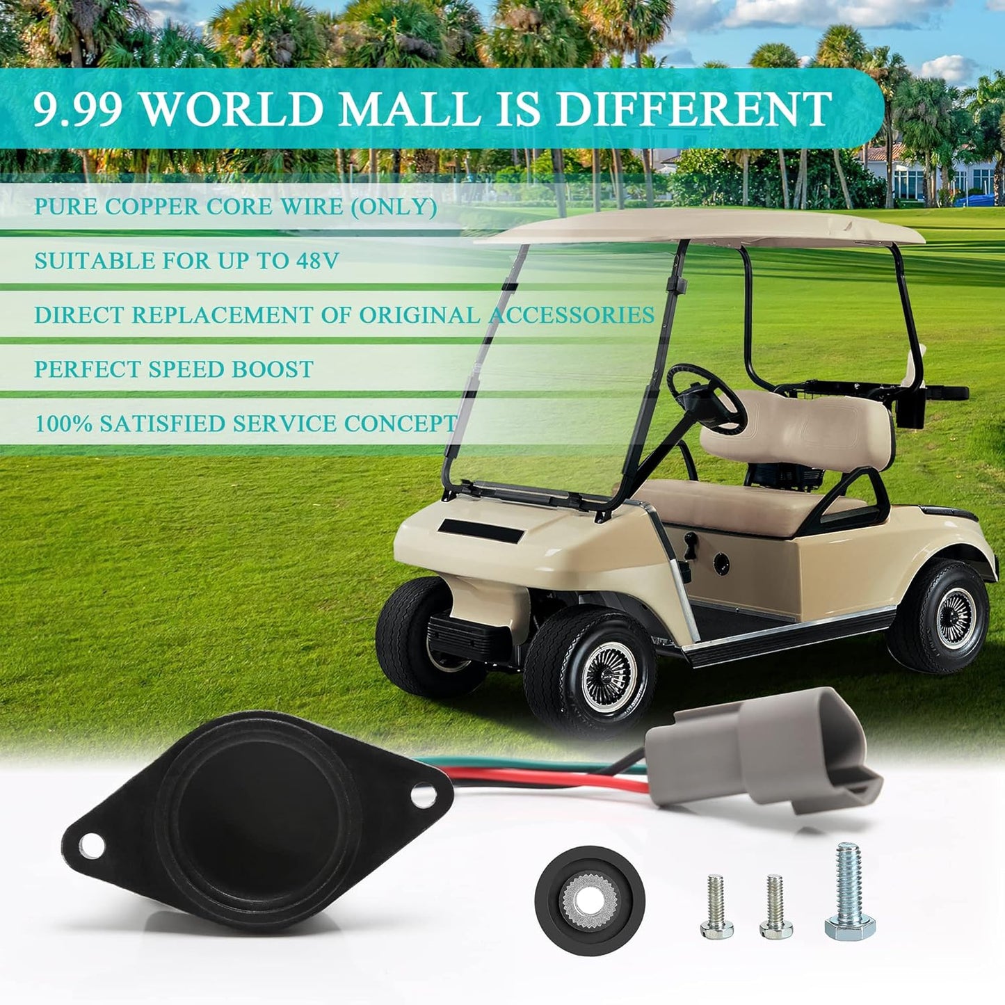 Golf Cart IQ Speed Sensor for Club Car DS/Onward/Tempo/Precedent