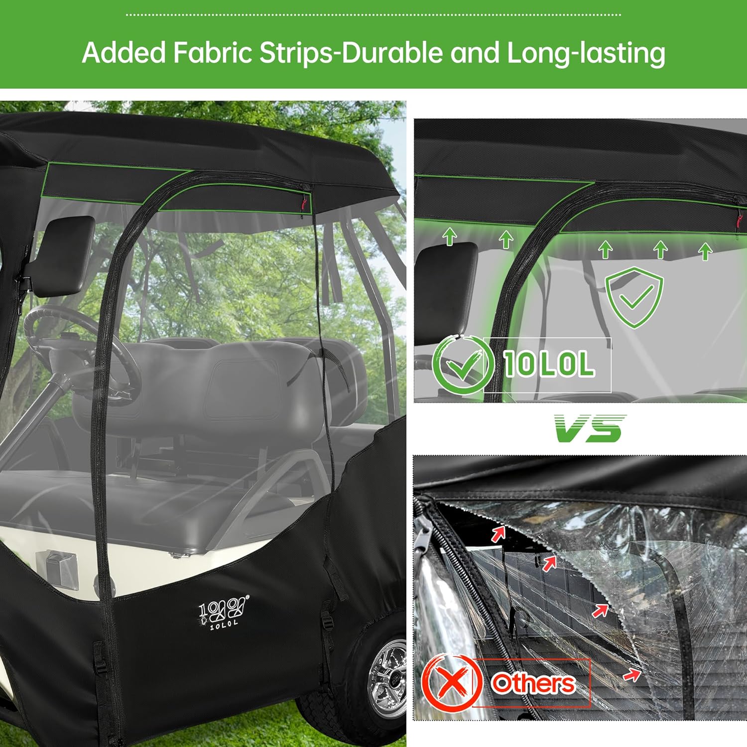 Added Fabric Strips-Durable and Long-lasting