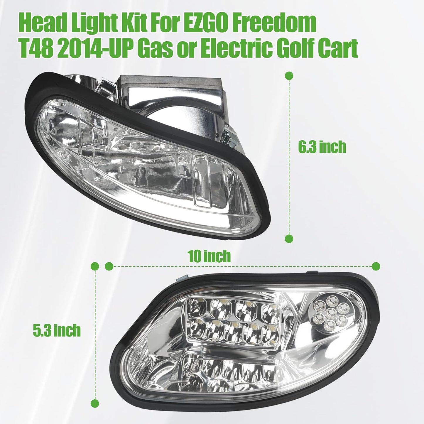 Golf Cart Headlight Kit for EZGO Freedom TXT/T48
