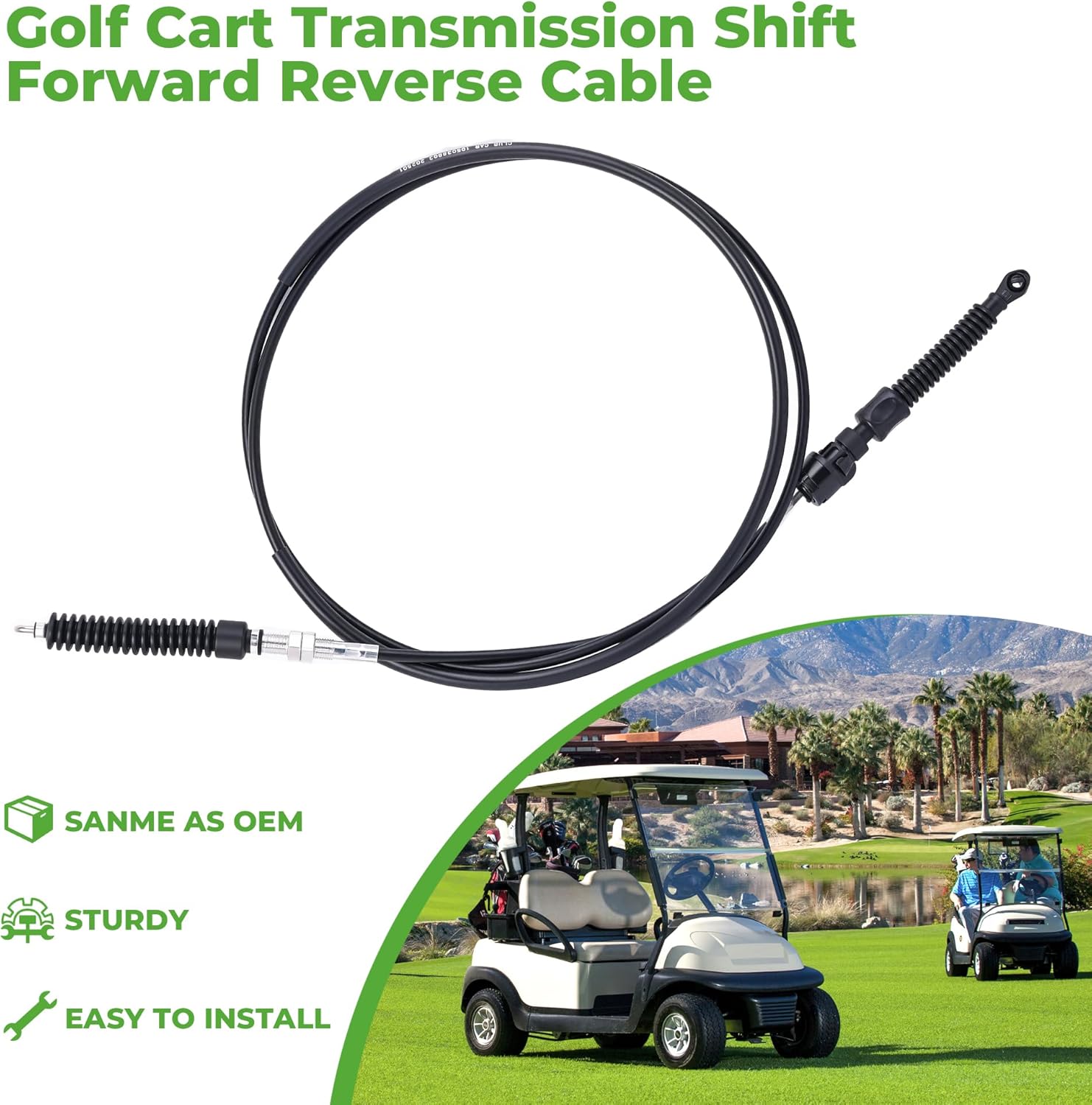 Golf Cart Transmission Shift Cable