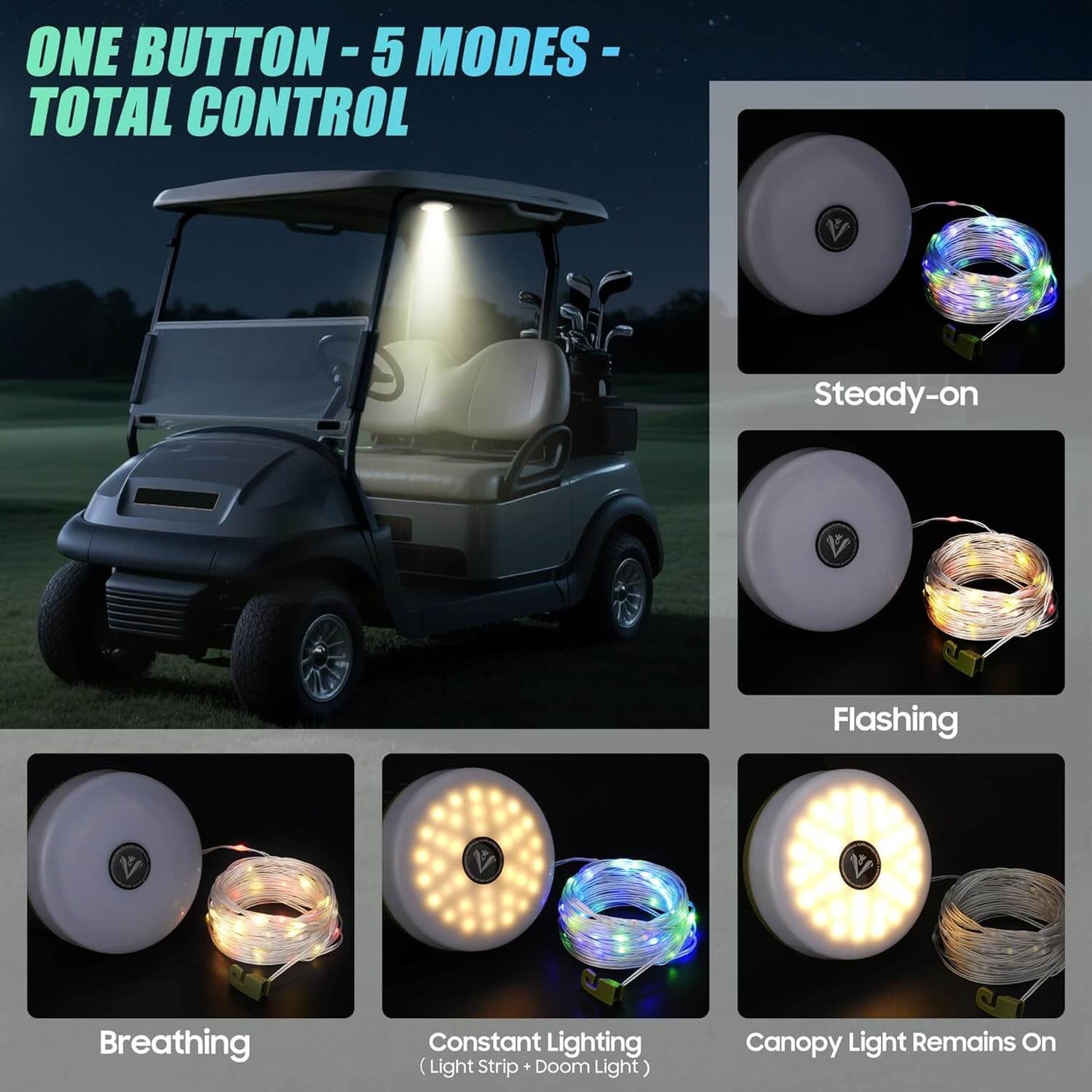 10M LED, 5 Modes