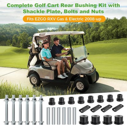 10L0L Complete Golf Cart Rear Leaf Spring Bushing Kit