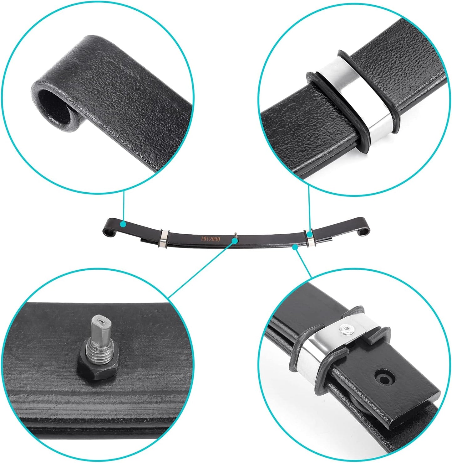 10L0L Golf Cart Heavy Duty Front 2-Leaf Spring Kit