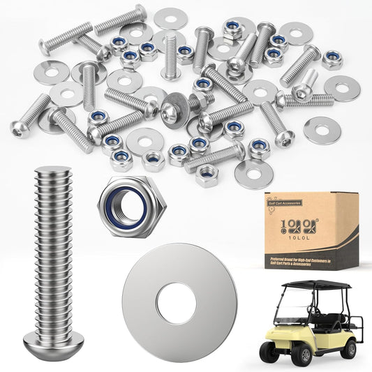 10L0L 304 Stainless Steel Bolts with Washers and Nuts
