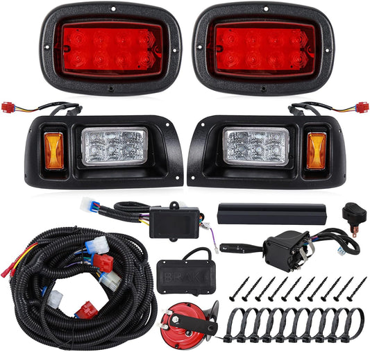 Club Car DS LED Headlight & Tail Light Kit (1993-Up) | Street Legal Turn Signal Kit for Gas & Electric Carts