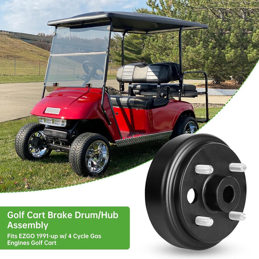 10L0L Brake Hub Drum for 4 Cycle Gas EZGO TXT, RXV, Marathon