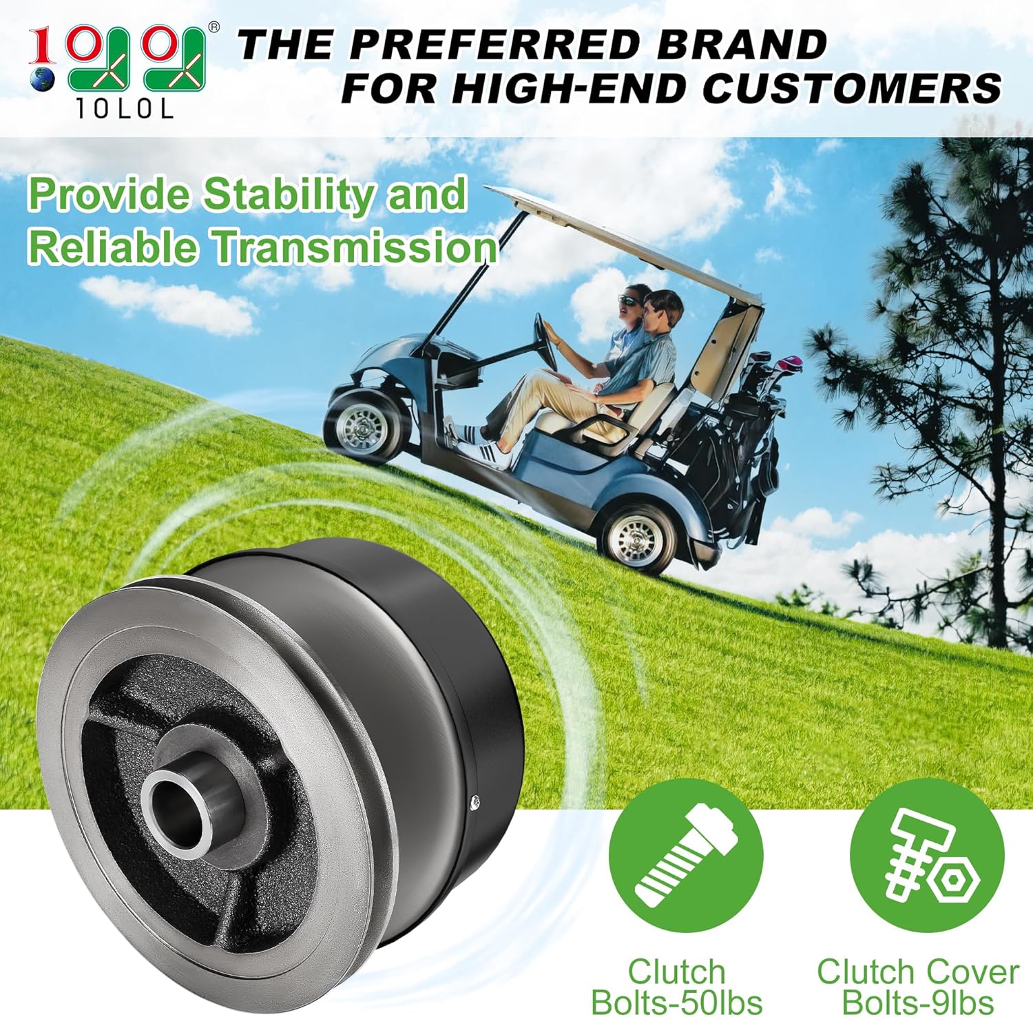 10L0L Primary Drive Clutch for Yamaha G2-G22 Gas