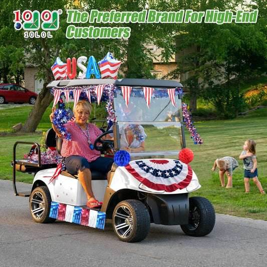 10L0L 4th of July Parade Golf Cart Decoration Kit