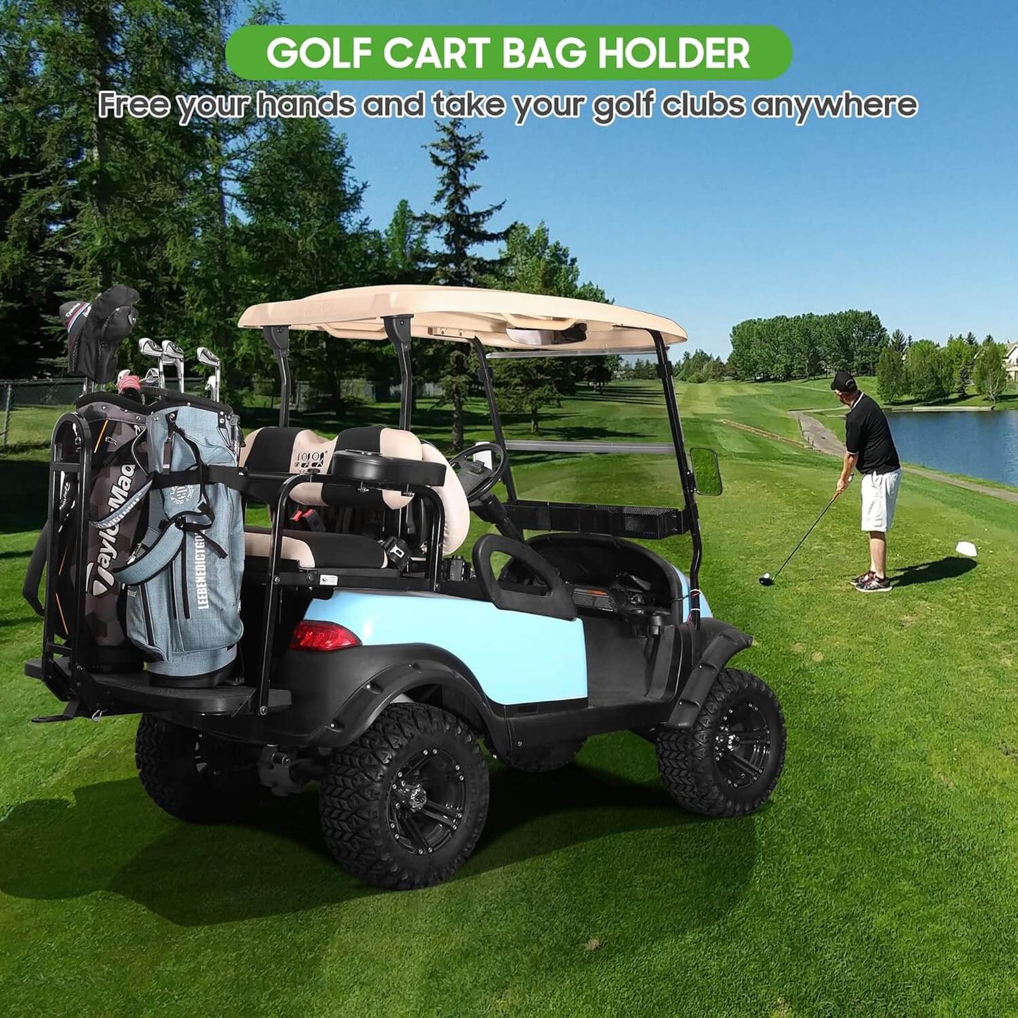 GOLF CART BAG HOLDER