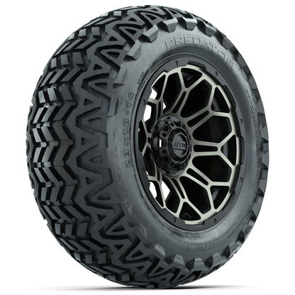 GTW Bravo 14” Golf Cart Wheels & 23” Predator All-Terrain Tires Combo